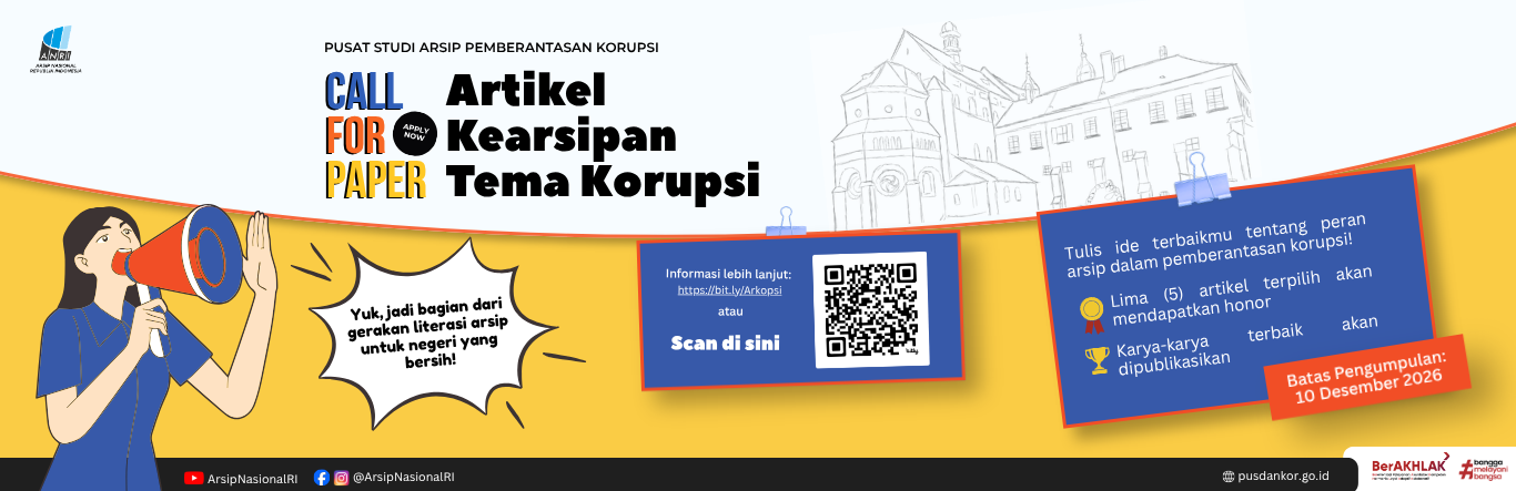Call for Paper Artikel Kearsipan Tema Korupsi